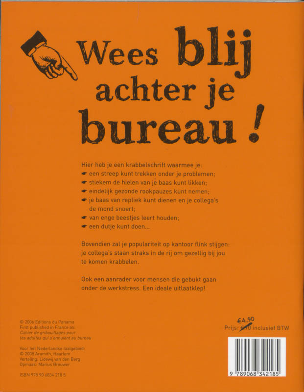Krabbelschrift achterkant