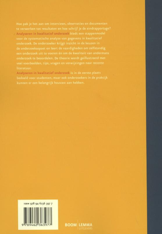 Analyseren in kwalitatief onderzoek achterkant