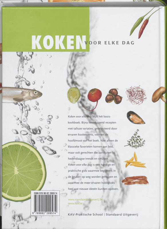 Koken voor elke dag achterkant