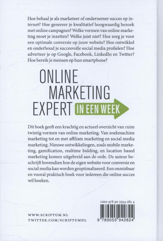 Online marketing expert achterkant