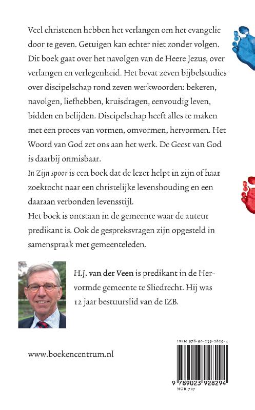 In zijn spoor achterkant