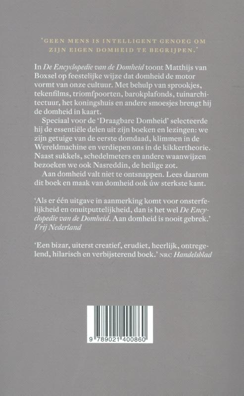 De draagbare encyclopedie van de Domheid achterkant