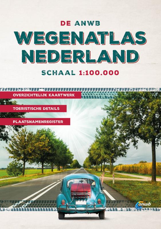 ANWB wegenatlas  -   De ANWB Wegenatlas Nederland 1:100.000
