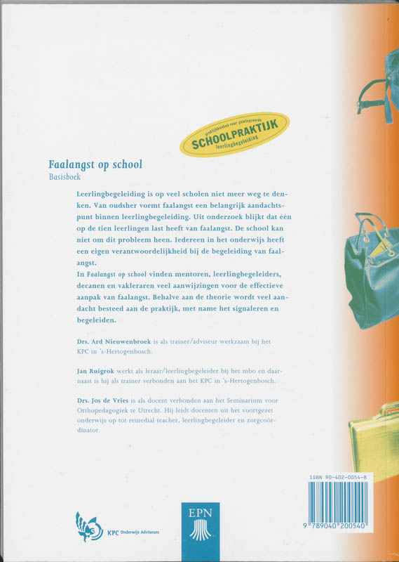 Faalangst op school achterkant