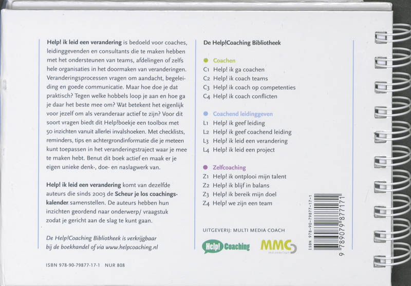 Help! Ik leid een verandering achterkant