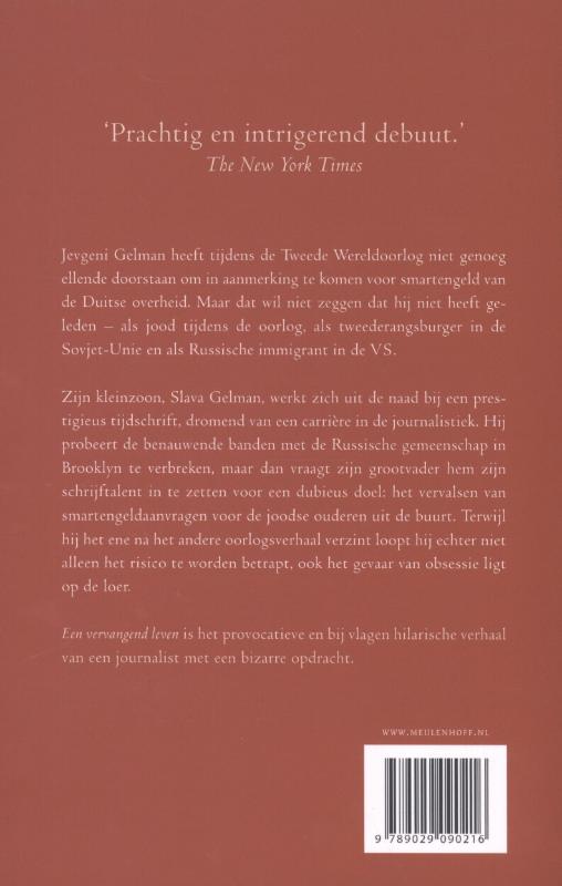 Een vervangend leven achterkant