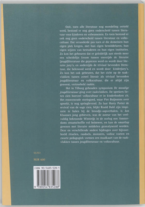 De mondige jeugdliteratuur achterkant