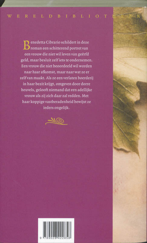 De vrouw van de Rossovermiglio achterkant