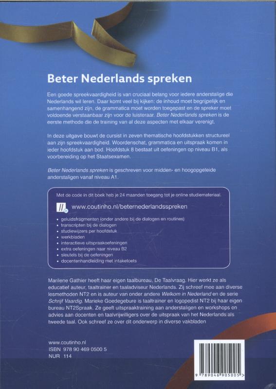 Beter Nederlands spreken achterkant