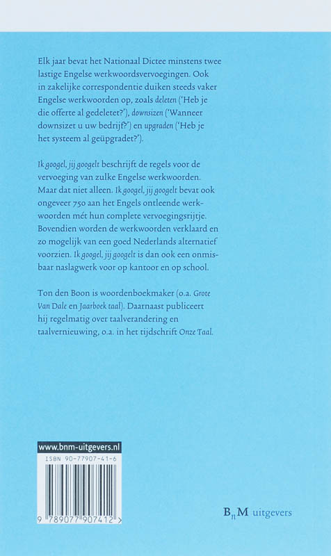 Ik googel, jij googelt achterkant