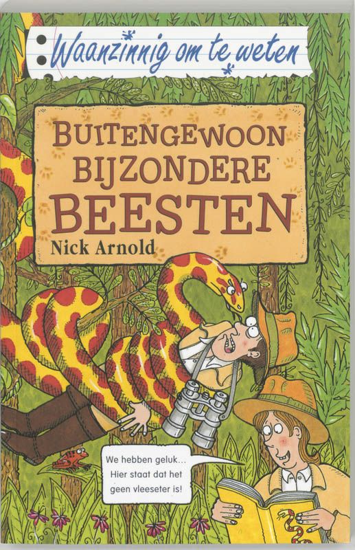 Ontdek de geheimen van bizarre biologen, worstel met woeste beesten en leer hoe je met een gorilla kunt praten. In dit boek kun je van alles te weten komen over allerlei bijzondere beesten!