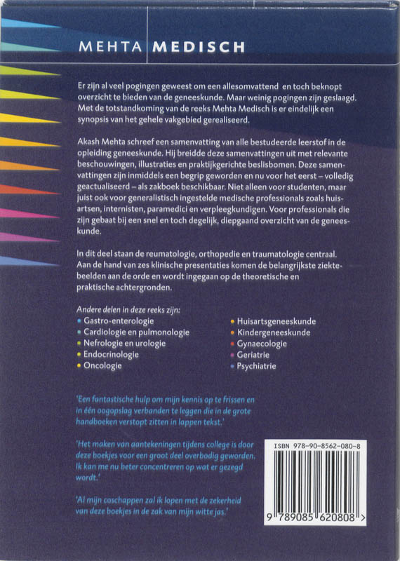 Mehta Medisch  -   Bewegingsapparaat achterkant