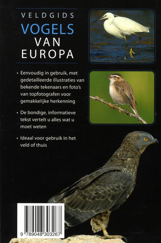 Veldgids vogels van Europa achterkant