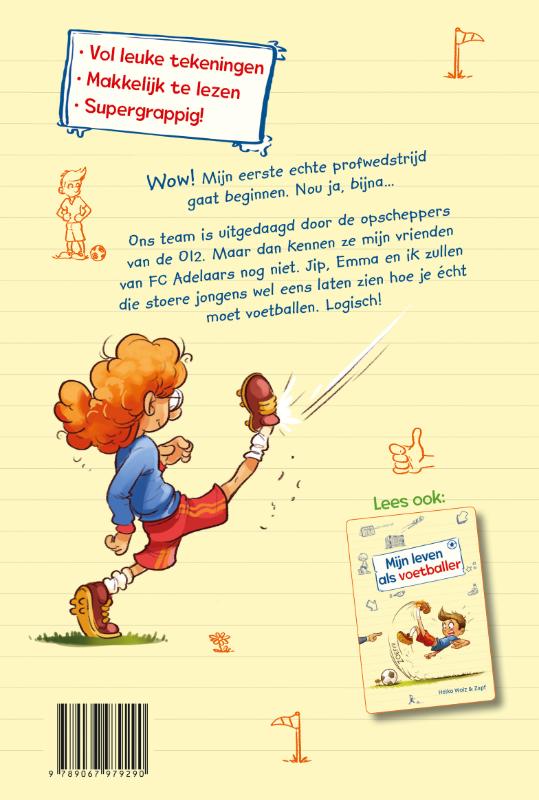 Mijn eerste profwedstrijd achterkant