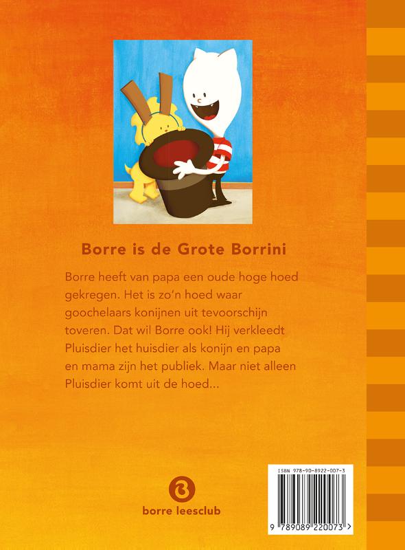 De Gestreepte Boekjes - Borre is de Grote Borrini achterkant