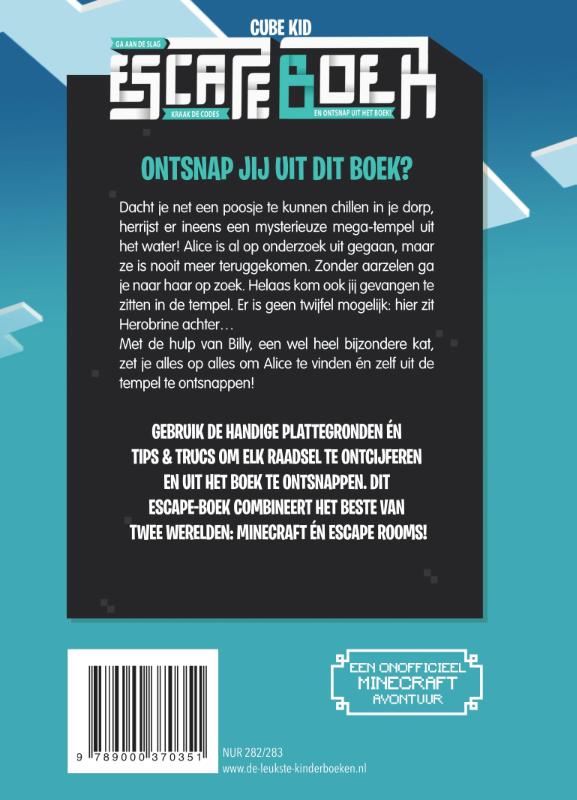 Dagboek van een noob - Escape boek achterkant
