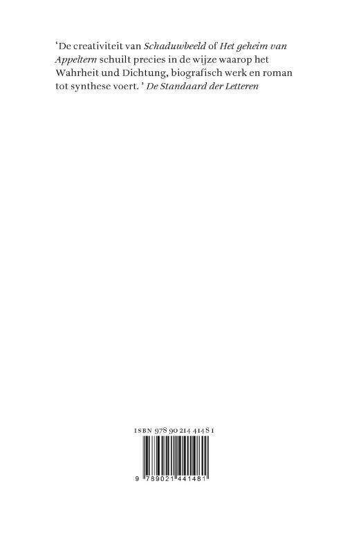 Schaduwbeeld of Het geheim van Appeltern achterkant