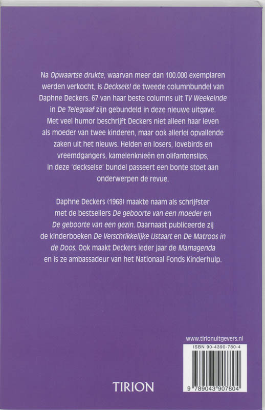 Decksels! achterkant