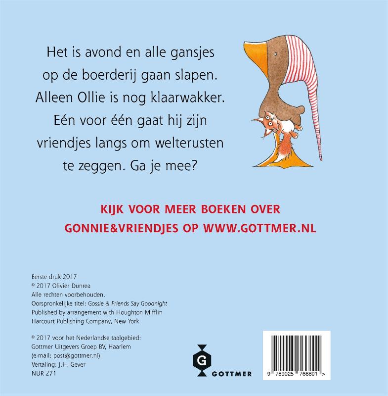 Gonnie & vriendjes - Gonnie & vriendjes gaan slapen achterkant