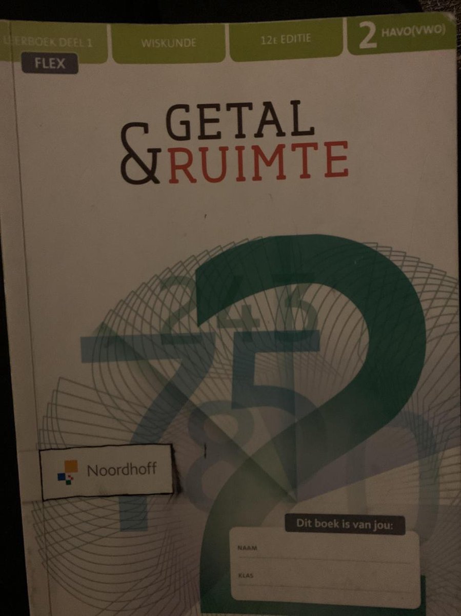 Getal & Ruimte 12e Ed Vmbo-kgt/th 2 Rekenkatern | Tweedehands | BoekenBalie