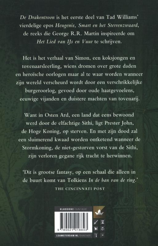 Heugenis, Smart en het Sterrenzwaard 1 -   De Drakentroon achterkant