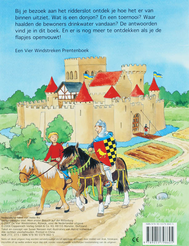 Ga je mee? kartonboek met flapjes - Ga je mee naar het ridderslot? achterkant