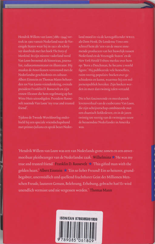 Amerika's beroemdste Nederlander achterkant