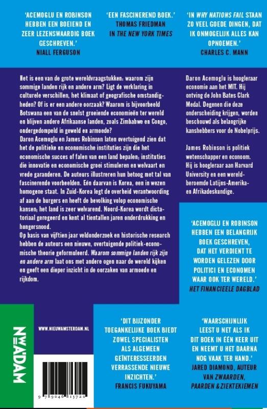Waarom sommige landen rijk zijn en andere arm achterkant