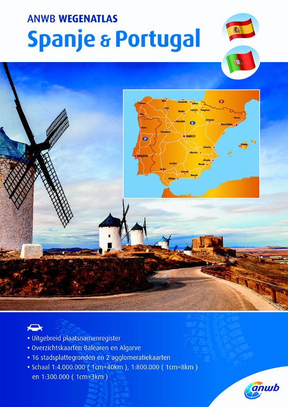 ANWB wegenatlas  -   Spanje & Portugal