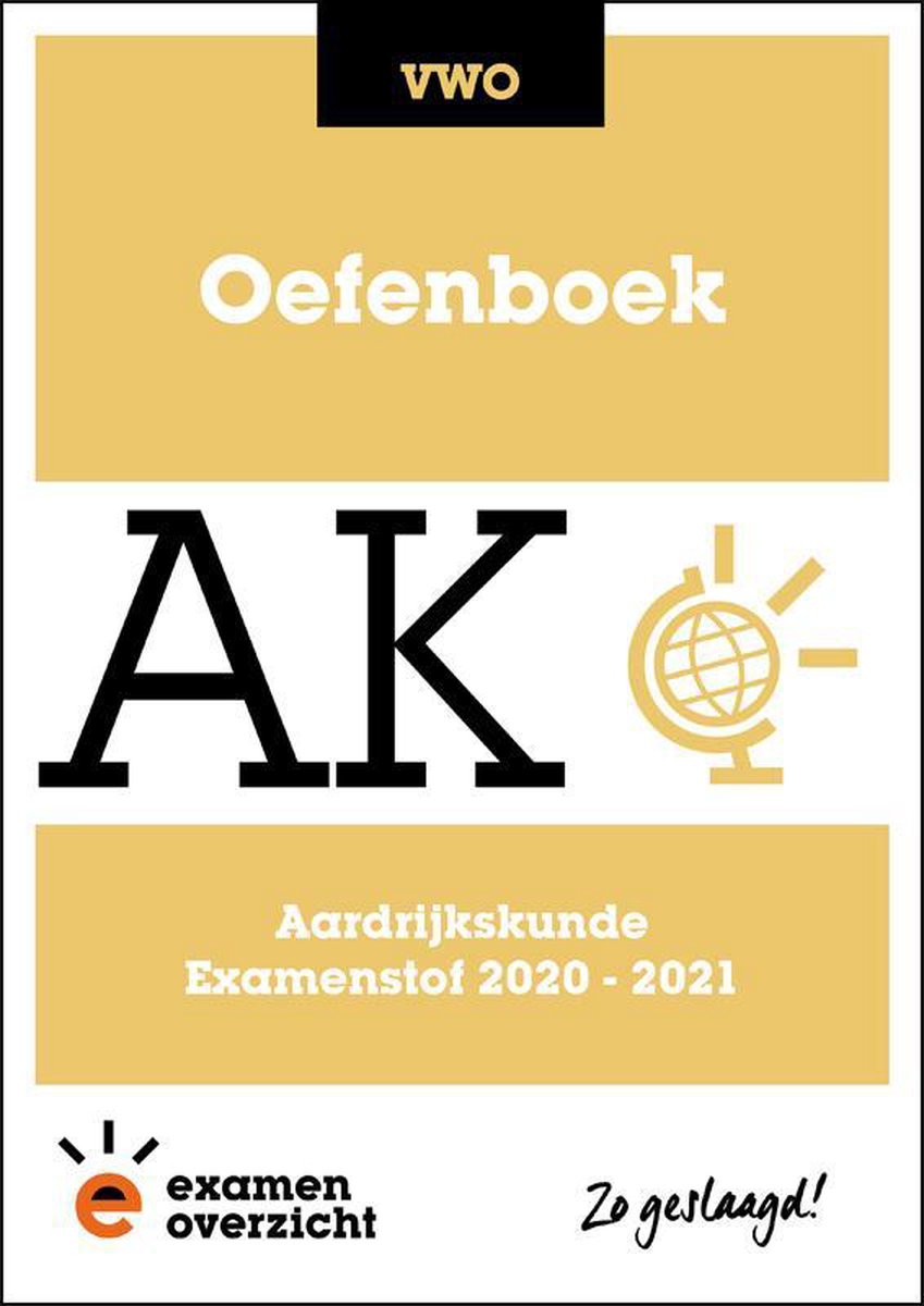 ExamenOverzicht Oefenboek Aardrijkskunde VWO Tweedehands Boekenbalie