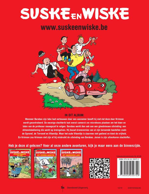 Suske en Wiske 337 -   Game of drones achterkant