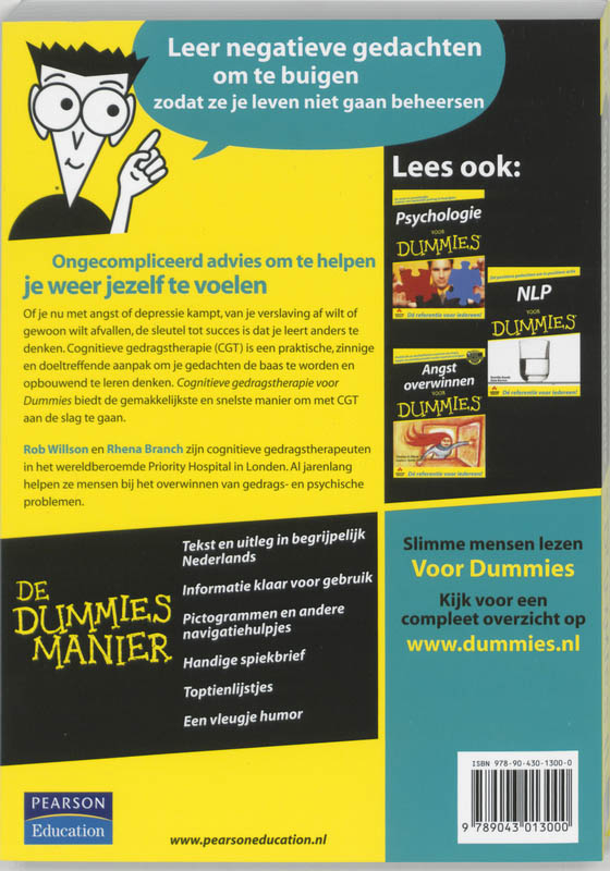 Voor Dummies - Cognitieve gedragstherapie voor Dummies achterkant