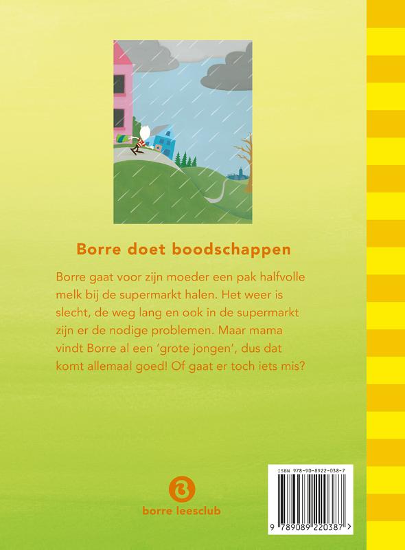 De Gestreepte Boekjes  -   Borre doet boodschappen achterkant