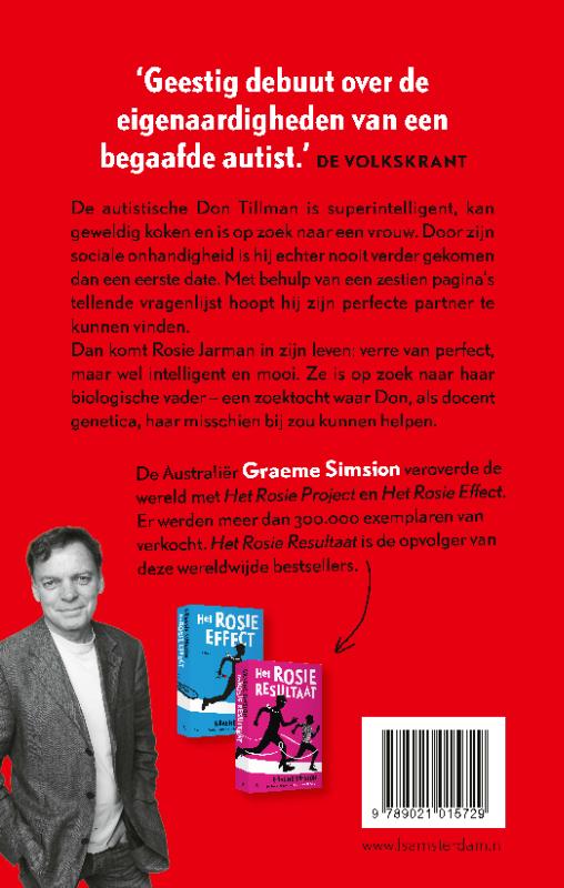 Rosie 1 - Het Rosie project achterkant
