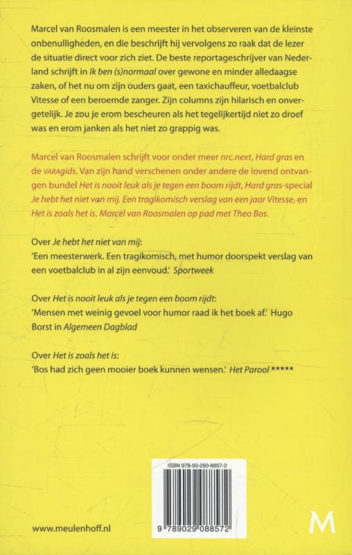 Ik ben (s)normaal achterkant