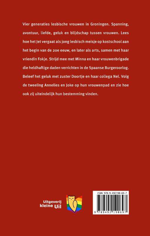 Regenboogreeks 2 -   Wilde rozen achterkant