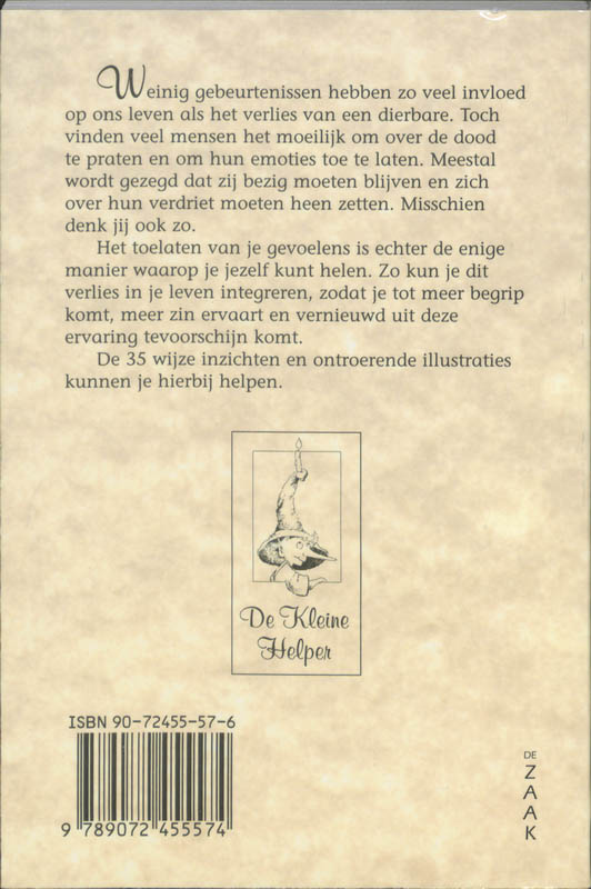 De kleine helper - Elk rouwproces is uniek achterkant