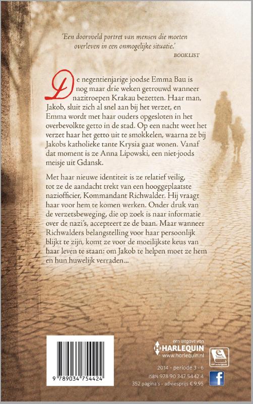 Het meisje van de Kommandant achterkant