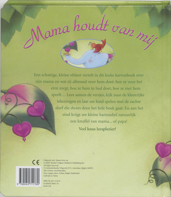 Mama Houdt Van Mij achterkant