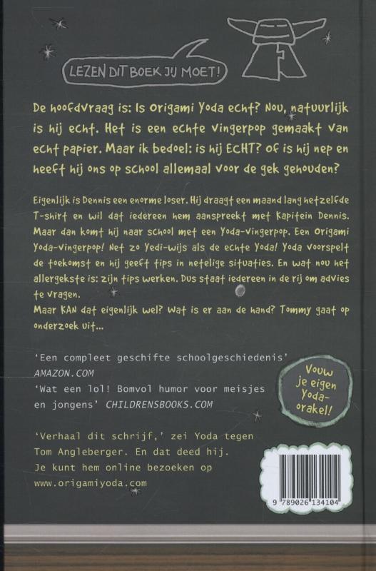 Origami Yoda - Het orakel Yoda achterkant