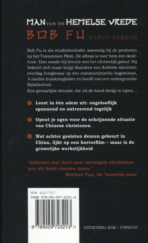 Man van de hemelse vrede achterkant