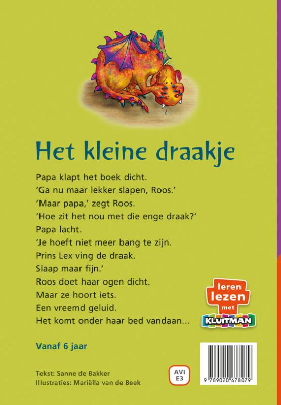 Het kleine draakje achterkant