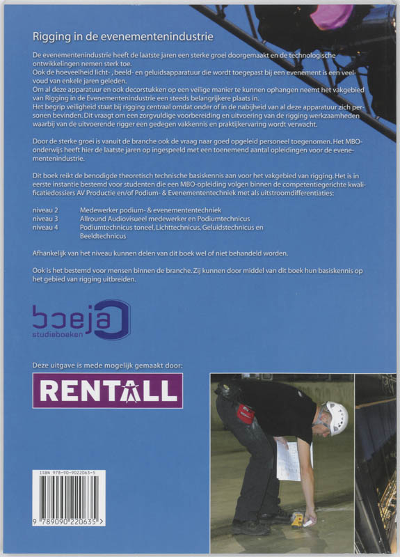 Rigging in de evenementenindustrie achterkant