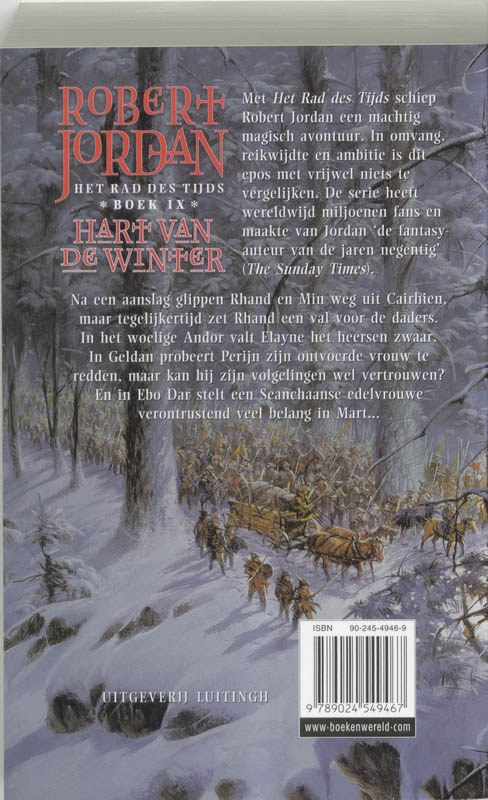 Het Rad des Tijds 9 - Hart van de Winter achterkant