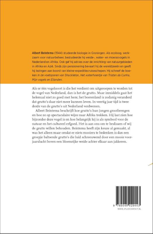 De vogelserie 5 -   De grutto achterkant