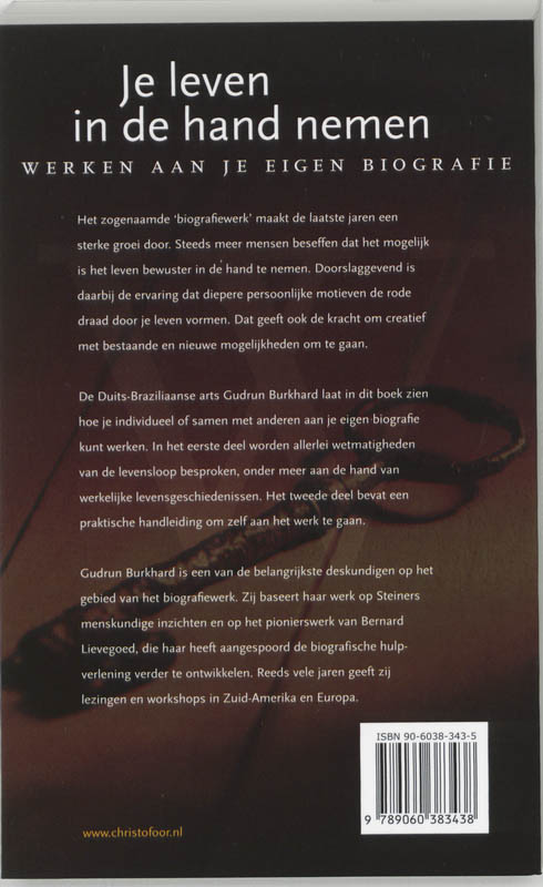 Je leven in de hand nemen achterkant