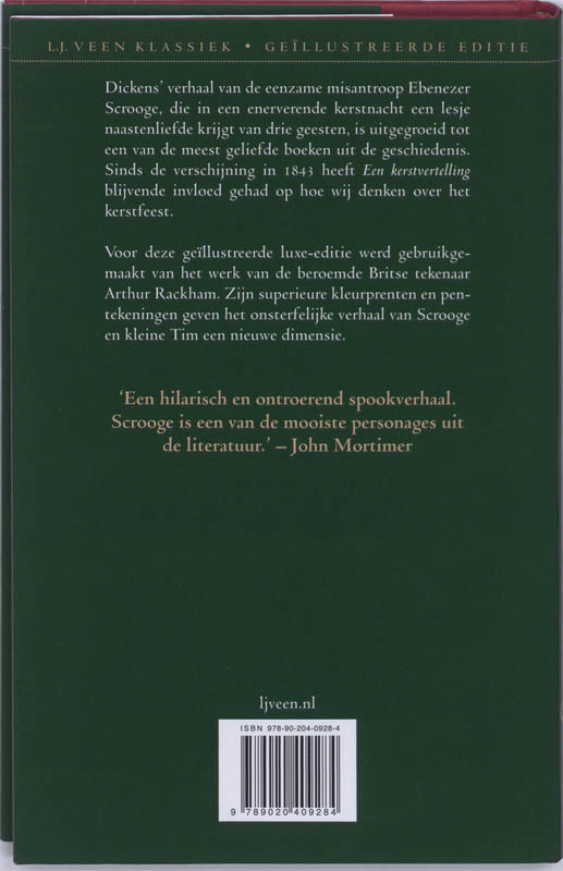 Een kerstvertelling achterkant