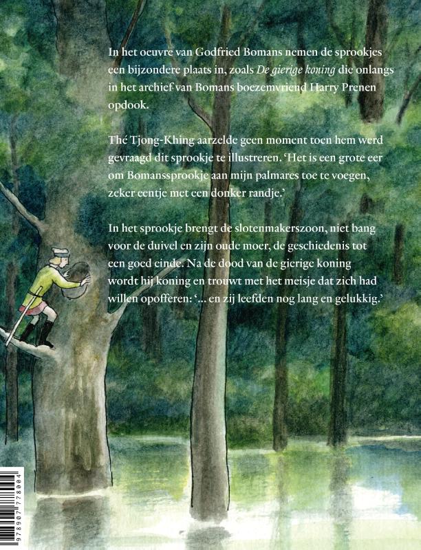 De gierige koning achterkant