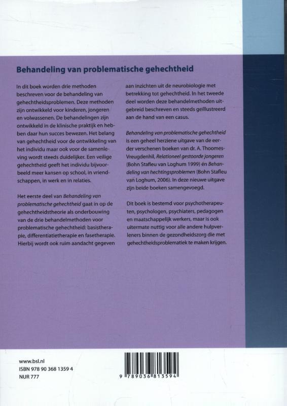 Behandeling van problematische gehechtheid achterkant
