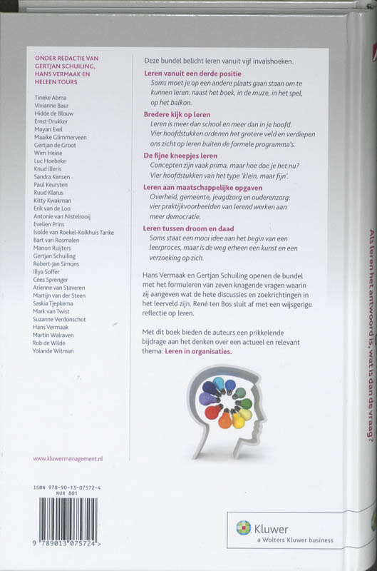 Leren in organisaties achterkant